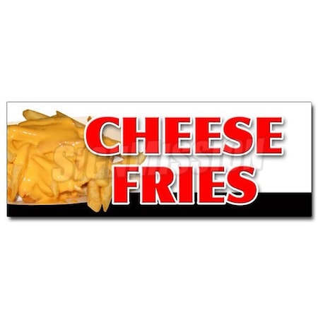 Signmission CHEESE FRIES DECAL sticker french fries bacon cheddar cheese ranch melted, D-48 Cheese Fries D-48 Cheese Fries